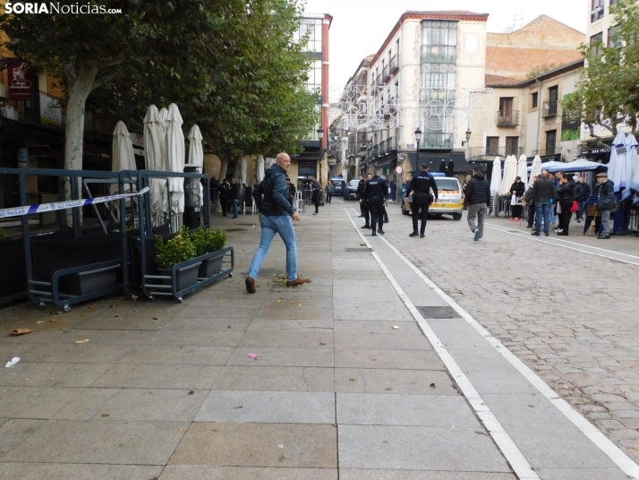 Incendio en la cocina de un céntrico establecimiento de hostelería en Soria