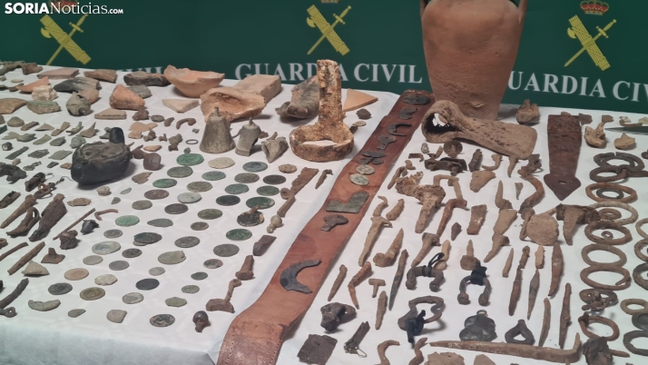 Detenido tras ser sorprendido dos veces en tres meses expoliando yacimientos arqueológicos en Soria