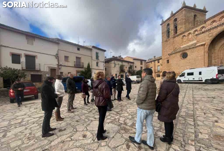 Una delegación de Los pueblos más bonitos de España visita Monteagudo