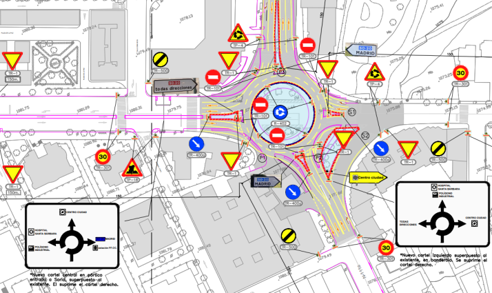 Las obras en la avenida de Valladolid encaran el viernes la rotonda de la estación de autobuses 