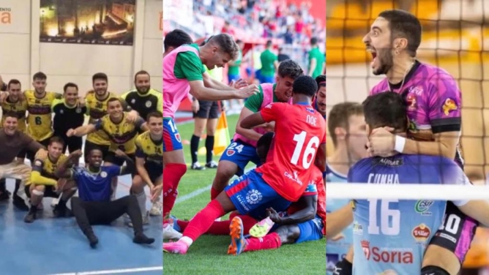 El deporte soriano está al alza: Numancia, Grupo Herce y BM Soria, líderes en solitario