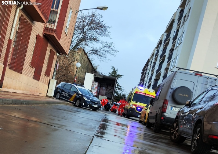 Accidente laboral en la calle Antolín de Soria