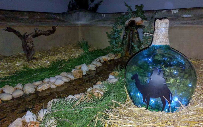 Villálvaro expone a partir de este viernes su belén inspirado en la tradición vitivinícola