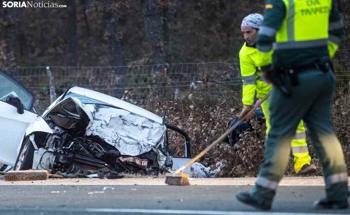 AMPLIACIÓN | Dos fallecidos en una colisión de dos turismos entre Villaverde y Herreros