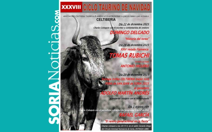 La asociación Celiberia llega este año a su 38º ciclo taurino navideño