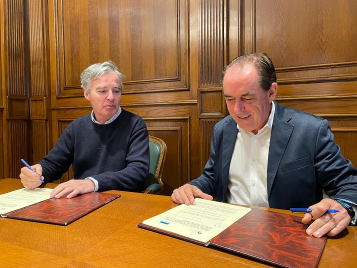 La Diputación provincial y la Mancomunidad de Tierras Altas renuevan el convenio de vialidad invernal para limpieza de las carreteras