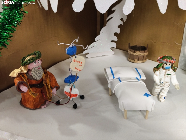 Al detalle; la divertida y temática decoración navideña del Hospital de Soria
