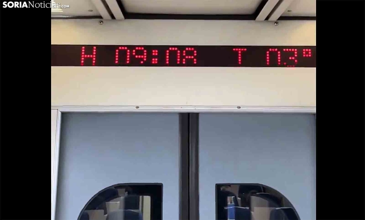 Fresco el viaje de esta mañana en el tren a Madrid 