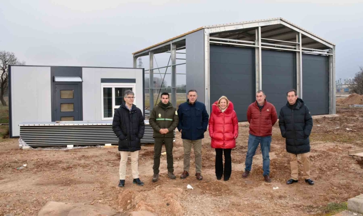 Avanzan las obras del nuevo centro para uso forestal en El Burgo de Osma