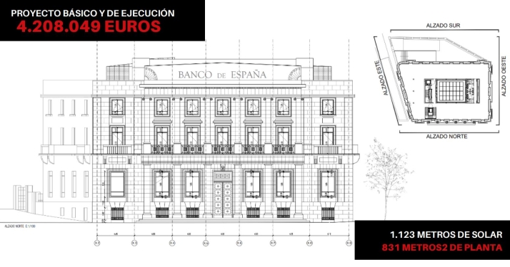 Así serán las obras del Banco de España de Soria para convertirse en Centro Nacional de Fotografía