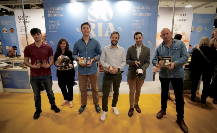 Representantes de las empresas sorianas con presencia hoy en Madrid Fusión. /Dip.