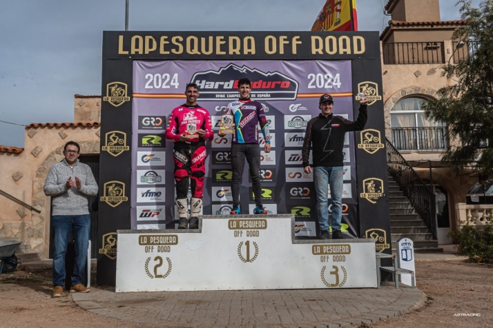 Buena imagen de los pilotos sorianos en el Campeonato de España de Hard Enduro