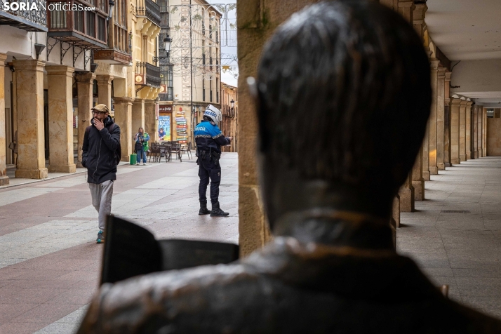 Mucho frío, pero ni rastro de la nieve anunciada en Soria