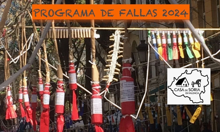 Seis jornadas copan la actividad fallera de la Casa de Soria en Valencia