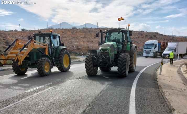 Las movilizaciones del campo este miércoles se saldan en Soria con 36 propuestas de sanción