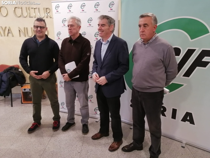 CSIF se reúne para analizar la mala situación de los servicios públicos en Soria y exigir la inmediata convocatoria de la mesa general