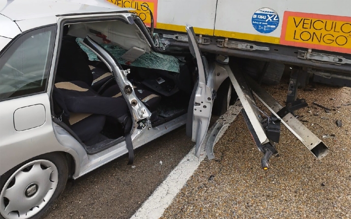 Un herido grave en la N-122 a la altura de Arancón