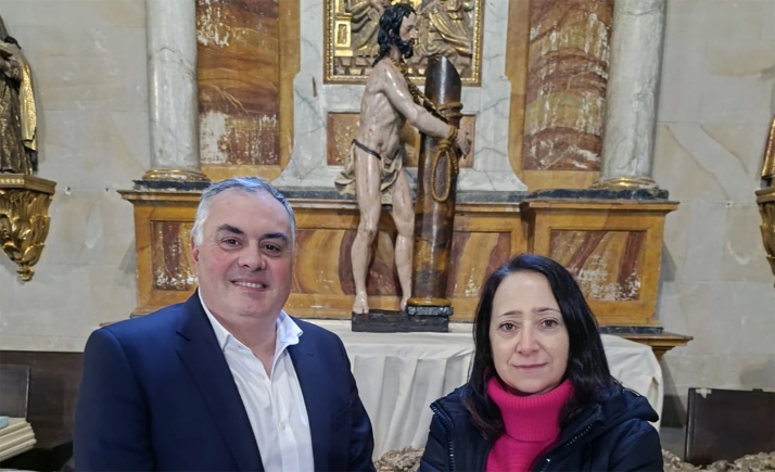 La Flagelación ve restaurada su talla del Cristo atado a la columna