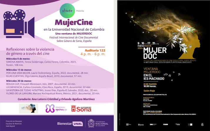 El festival mujerDoc abre una ventana en el IES Machado y en la Universidad Nacional de Colombia