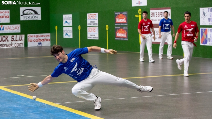 EN FOTOS | Soria golpea duro con los dos emocionantes partidos de pelota mano