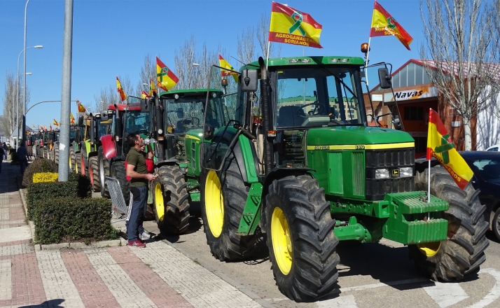 Mañana, viernes 15, ASAJA Soria estará en la tractorada de Valladolid