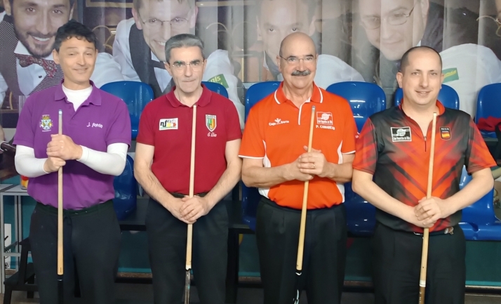 El billarista soriano Carlos Cortés, pleno en Valladolid