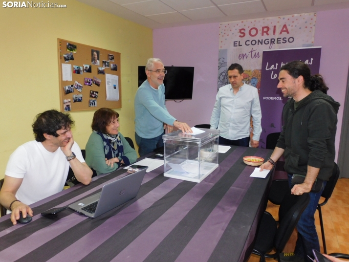Alberto Sanz encabezará Podemos Soria tras los comicios internos del partido