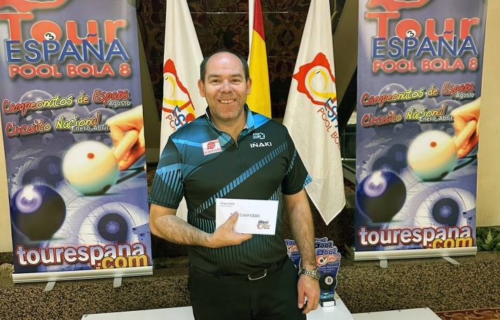 Iñaki Pardo, noveno en la segunda prueba de PoolTour en Zaragoza