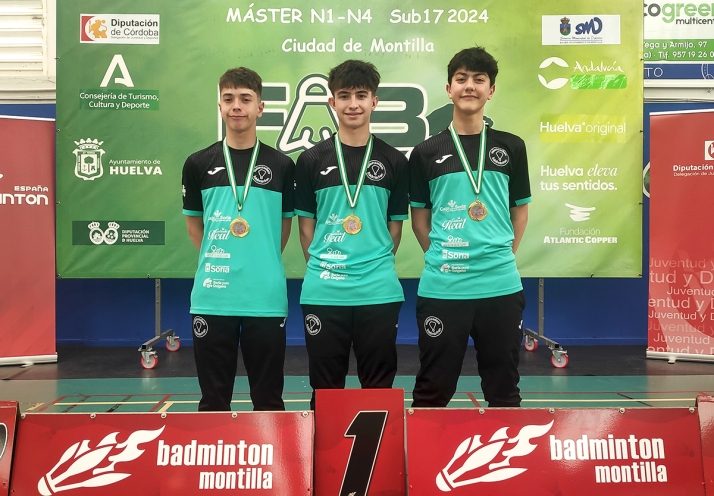 Victorias de los sub17 del Valonsadero Bádminton en Montilla
