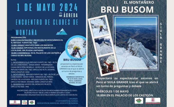El alpinista Bru Busom estará en el encuentro de clubes de montaña de Ágreda del 1 de mayo