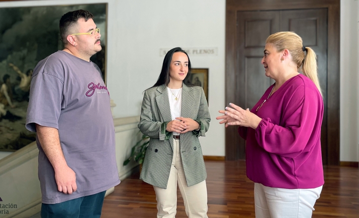 Con ayudas UE, la Diputación contrata a cuatro jóvenes gracias al programa FSE+ Comunidad de Castilla y León 2021-2027 