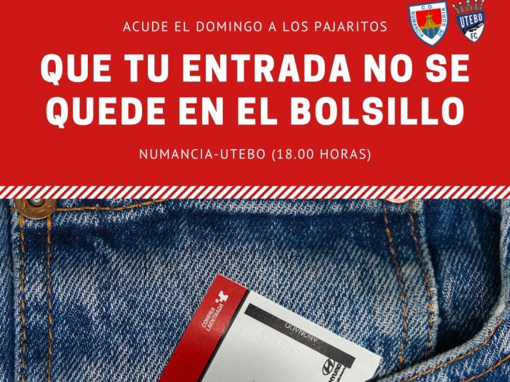 El Numancia pide que las entradas no se queden en los bolsillos para llenar Los Pajaritos