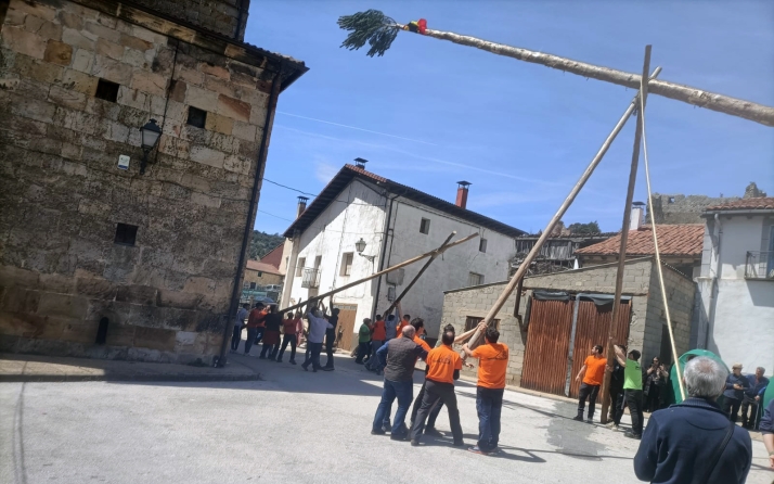 Cabrejas del Pinar levanta su mayo