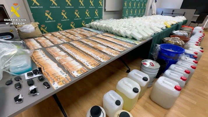 La Guardia Civil desmantela el mayor laboratorio de Speed de Europa