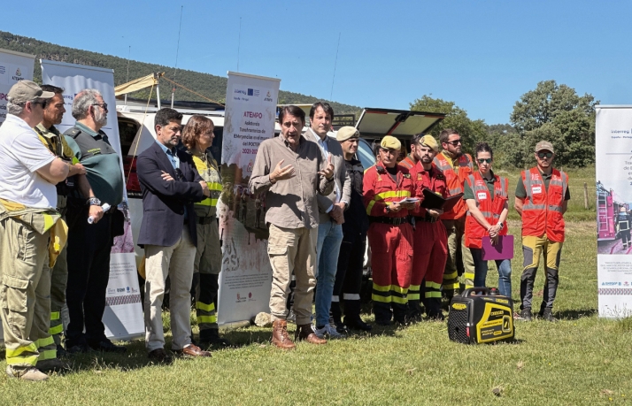 Castilla y León organiza un simulacro de intervención transfronterizo ante un incendio forestal