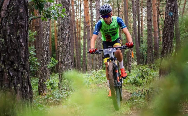 Mediavilla durante la prueba.