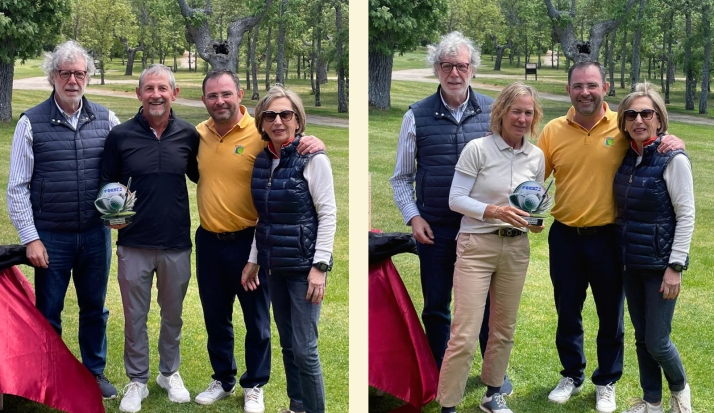 José Javier Sainz e Inés Prado, ganadores del Torneo FOES 2024 de golf