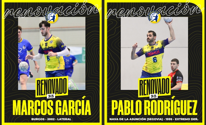 Marcos y Pablo continuarán en el club del San Andrés. /BM Soria