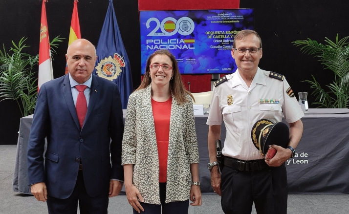 Presentación concierto OSCyL por bicentenario Policia Nacional. /Jta.