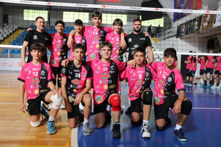 Los chicos del Sporting Santo Domingo Infantil, séptimos de España