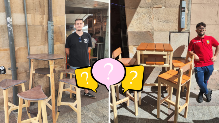 Soria quiere que elijas entre estas dos mesas altas para terracear en los bares