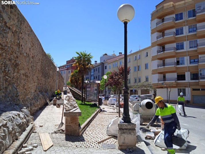Las obras de la calle Santa Clara se encuentran al 25% y están cogiendo buen ritmo