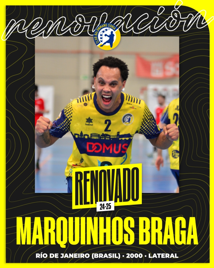 Marcos Vinicius Assumpçao renueva con el Balonmano Soria.
