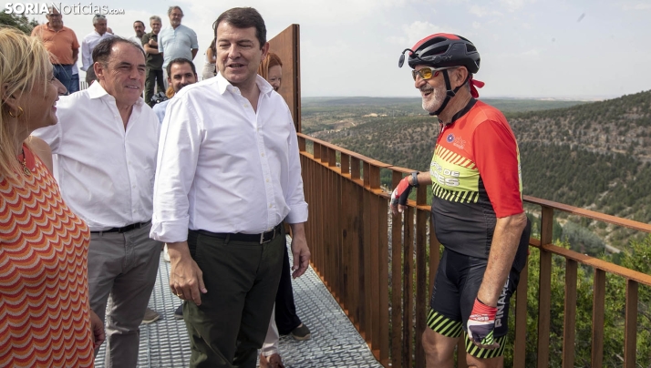 Una imagen de la visita al cañón y a El Burgo de Osma. /SN