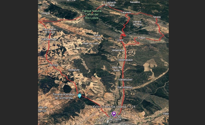 La Cicloturista Uxama, el día 21 