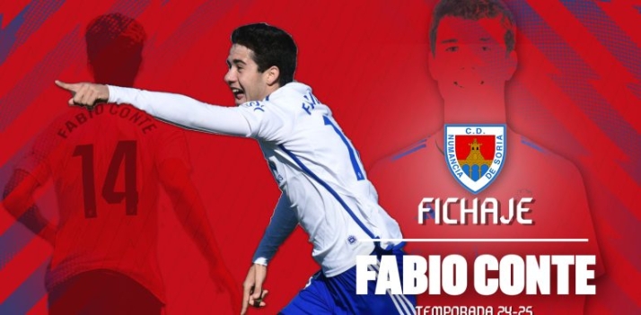 El Numancia se refuerza con Fabio Conte, una de las joyas de la cantera del Real Zaragoza