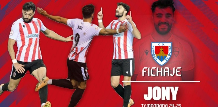 Jony, ataque y gol para el Numancia 2024-25