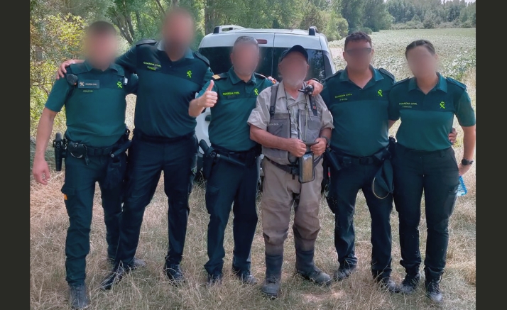 Rescatado, por la Guardia Civil, un pescador que faneaba en el Abión