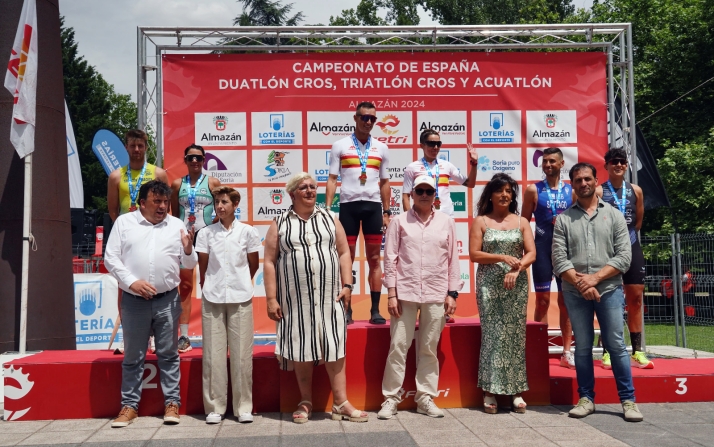 Pilar Arias y Sergio Correa ganan el Nacional de Duatlón Cros 2024 en Almazán