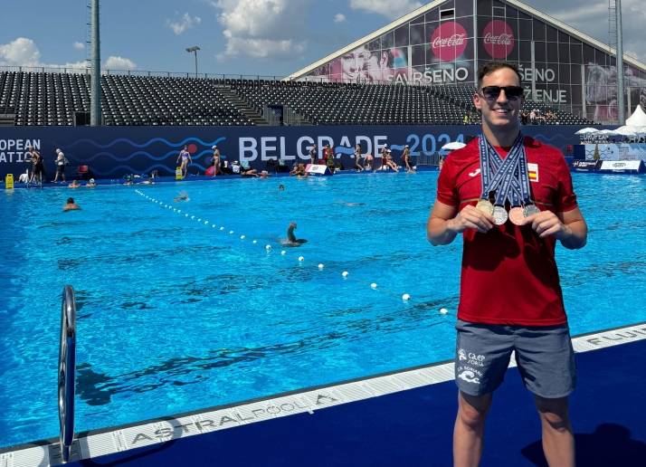 Sergio Martín regresa a Soria con 4 medallas en el Europeo: Estoy en uno de los mejores momentos de mi carrera